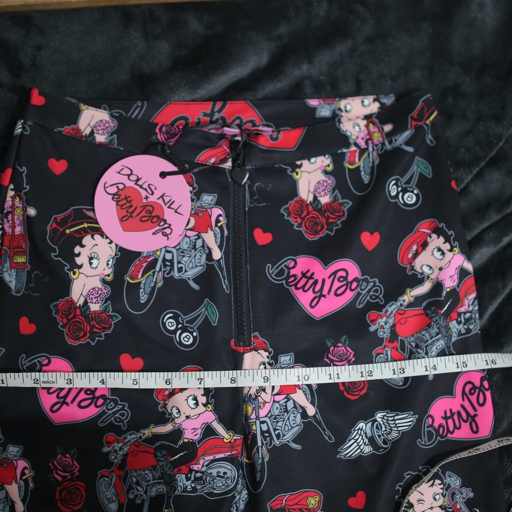 NWT Betty Boop Twill Flare Pants. - Picture 7 of 9